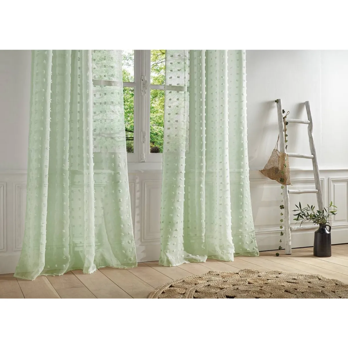 Atmosphera Voilages*Voilage "Lily" Blanc
