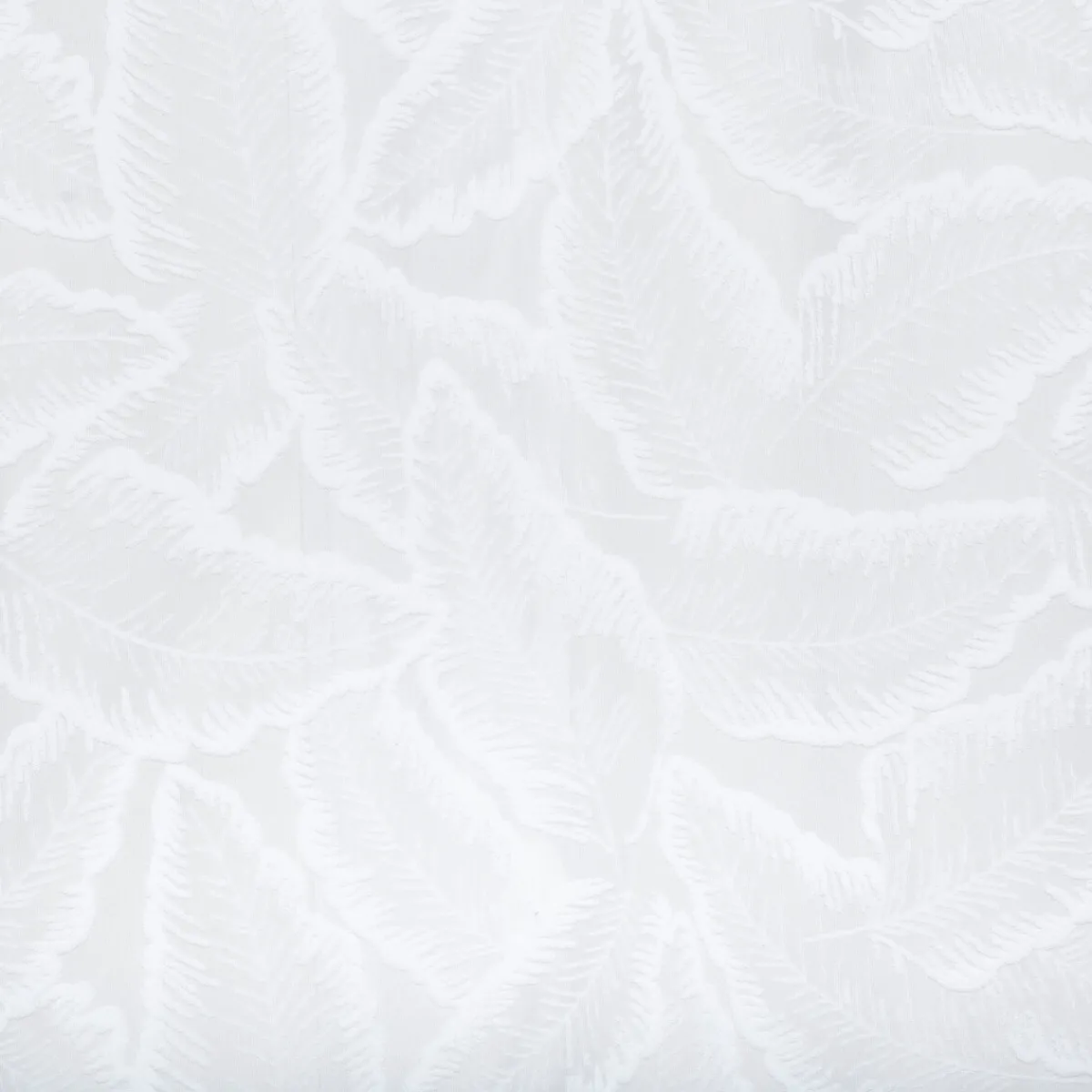Atmosphera Voilages*Voilage Motif Feuilles "Lazi" Jaunemoutarde